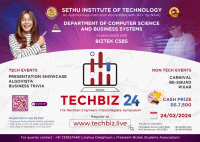 TECHBIZ 2K24 Technical Symposium Poster